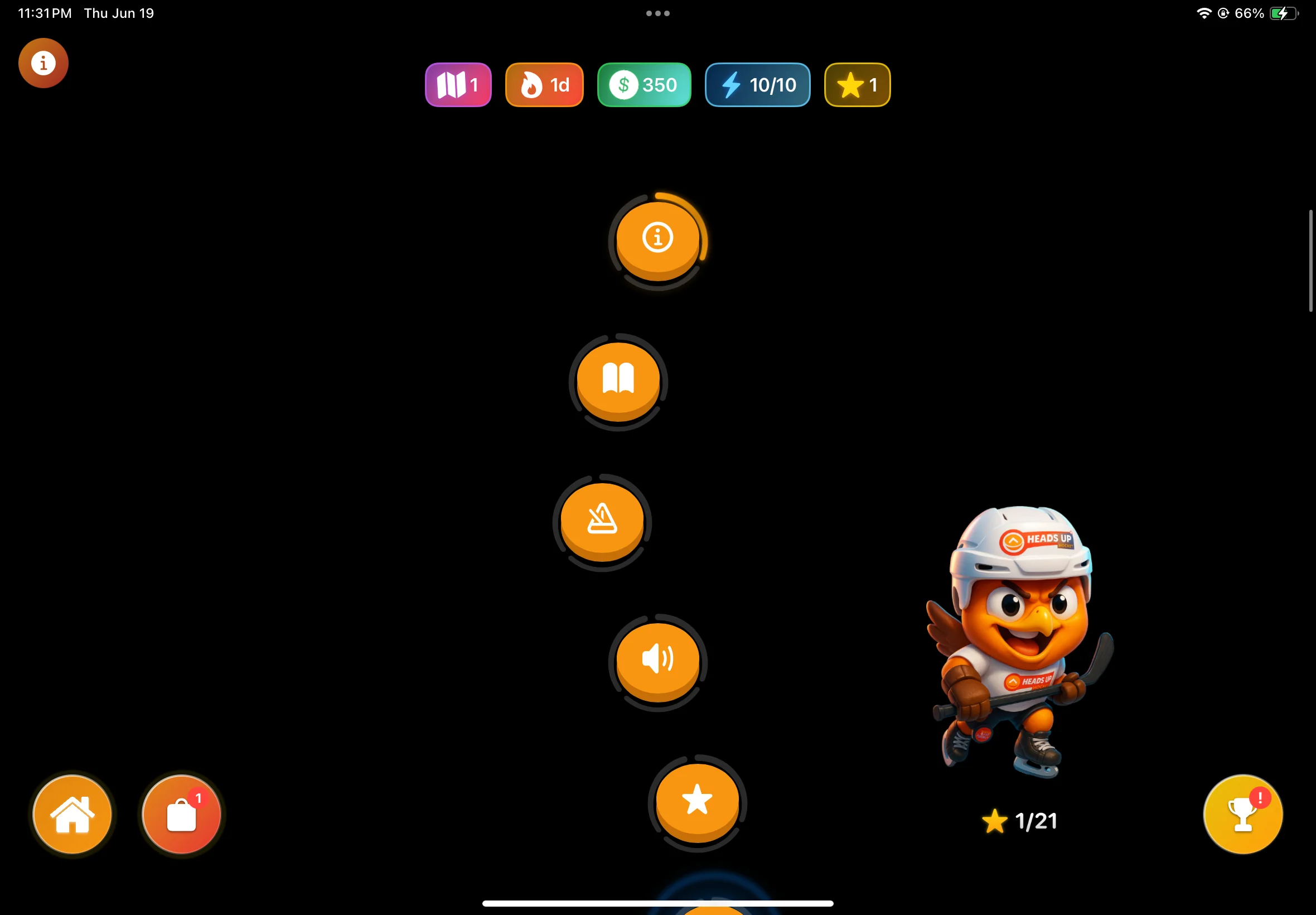 HeadsUpCrush aplikace